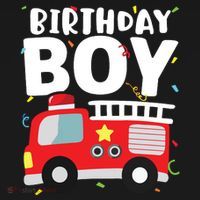 Kids Birthday Boy Fire Truck Party Firefighter Theme Women's Tank Top thumb 5