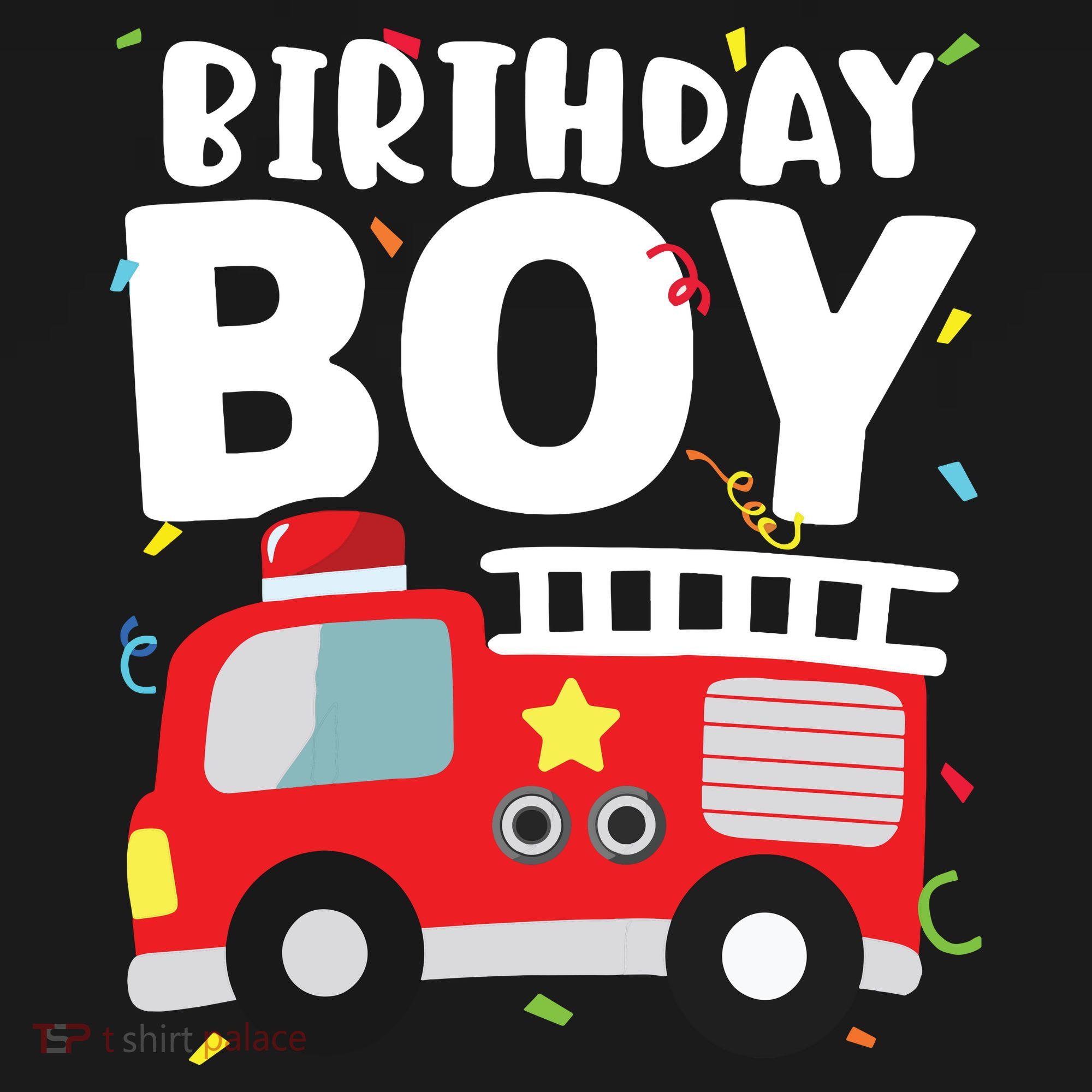 Kids Birthday Boy Fire Truck Party Firefighter Theme Women's Tank Top