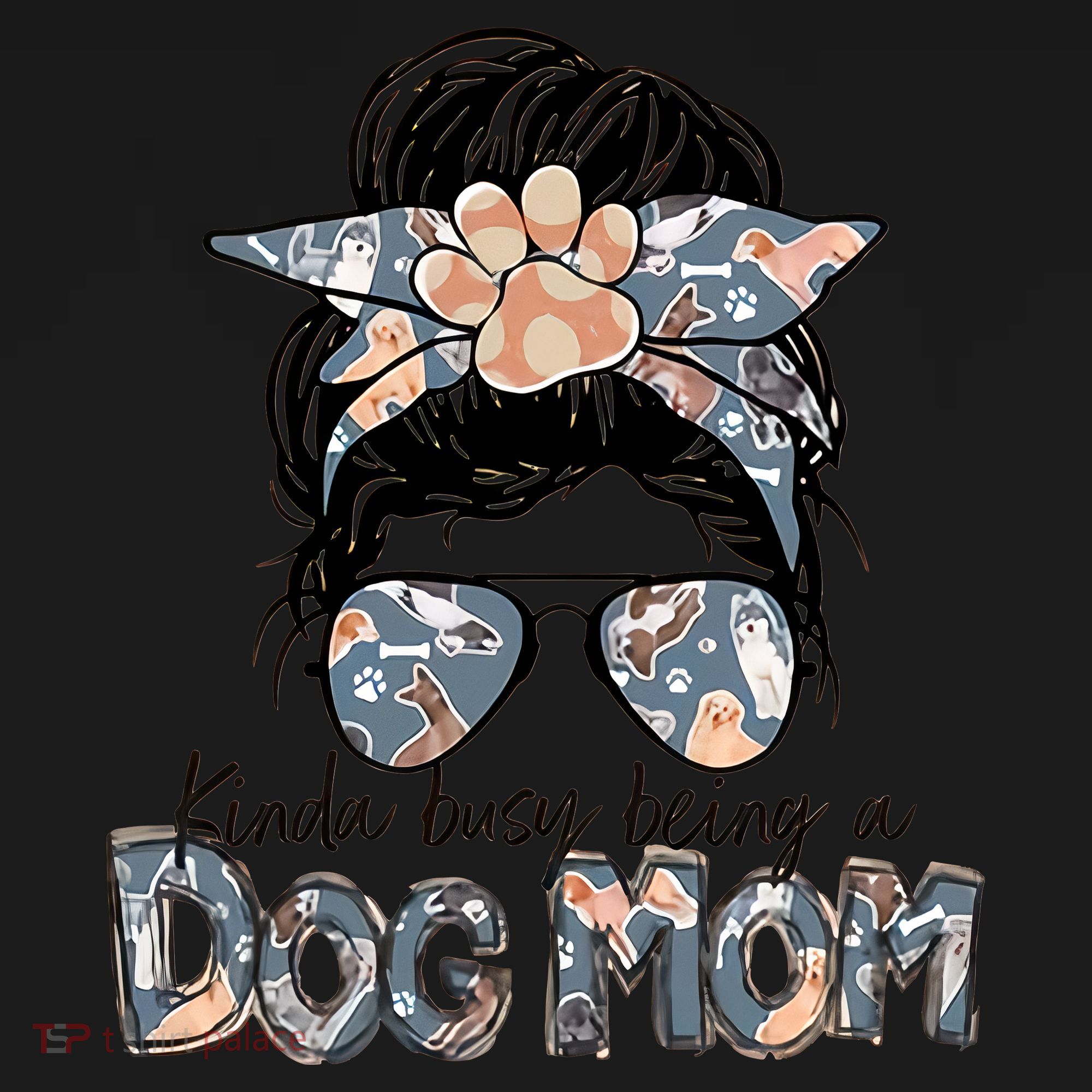 Kinda Busy Being A Dog Mom Funny Dog Lover Toddler Hoodie
