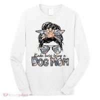 Kinda Busy Being A Dog Mom Funny Dog Lover Long Sleeve Shirt thumb 0