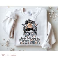 Kinda Busy Being A Dog Mom Funny Dog Lover Sweatshirt thumb 2