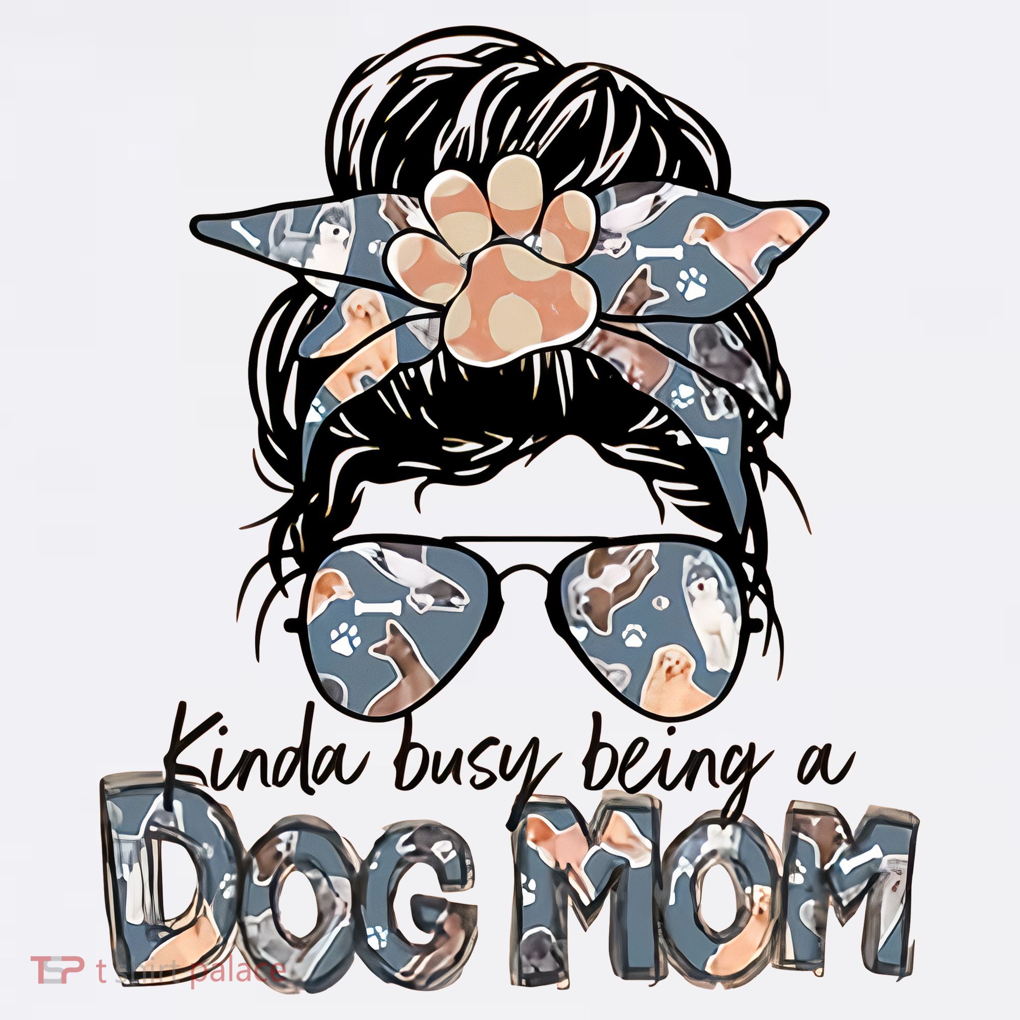 Kinda Busy Being A Dog Mom Funny Dog Lover Mousepad