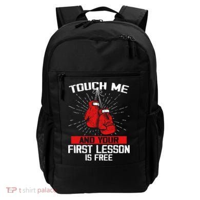 Kick Boxer Boxing Coach Funny Kick Boxing Lover Saying Backpack