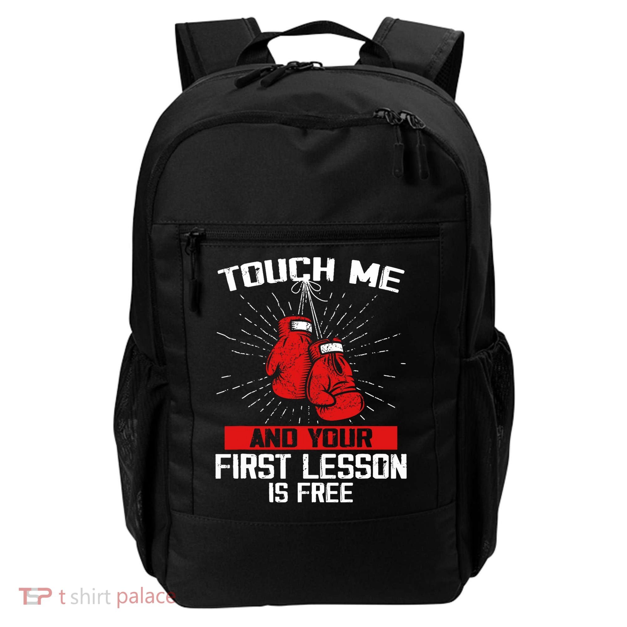 Kick Boxer Boxing Coach Funny Kick Boxing Lover Saying Backpack