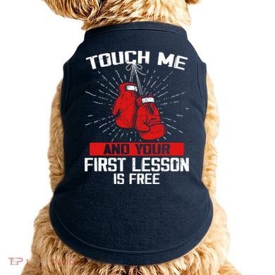 Kick Boxer Boxing Coach Funny Kick Boxing Lover Saying Doggie Tank
