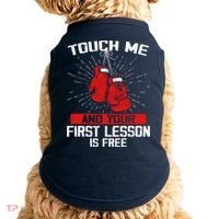 Kick Boxer Boxing Coach Funny Kick Boxing Lover Saying Doggie Tank thumb 0
