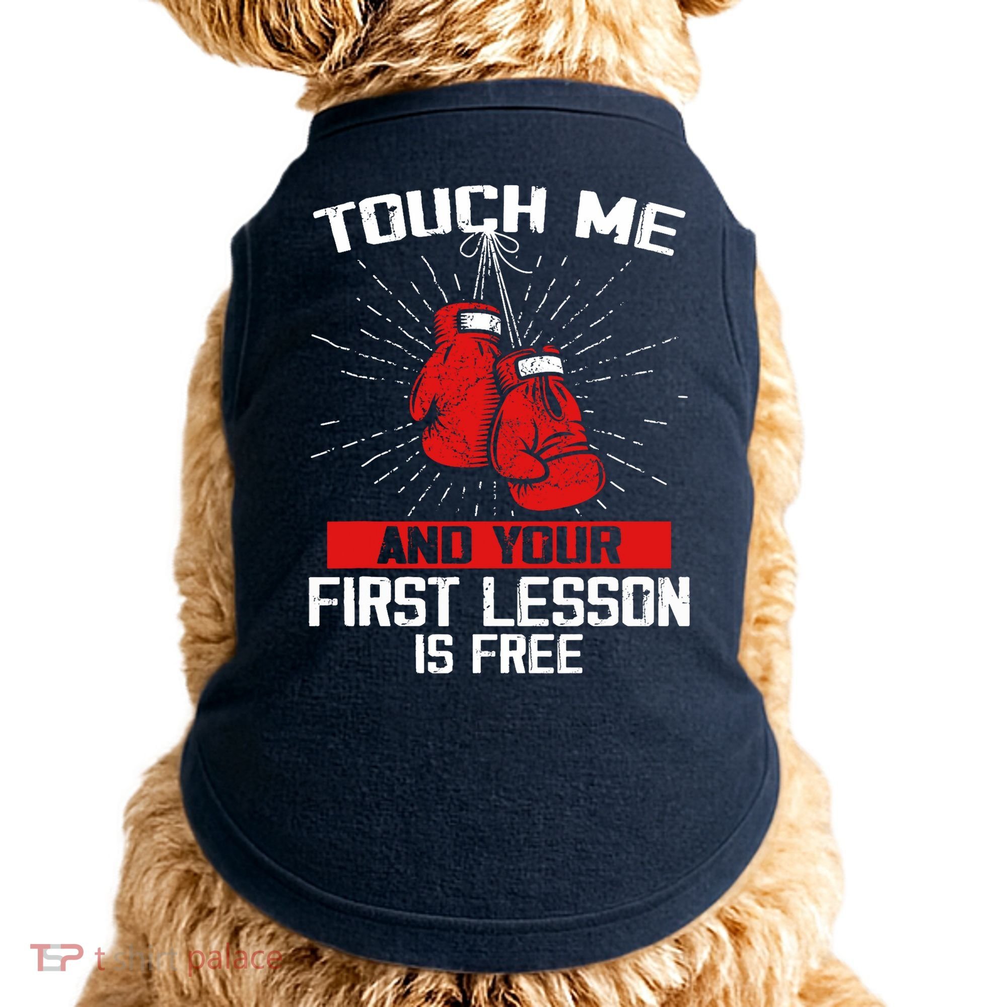 Kick Boxer Boxing Coach Funny Kick Boxing Lover Saying Doggie Tank