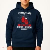 Kick Boxer Boxing Coach Funny Kick Boxing Lover Saying Hoodie thumb 2