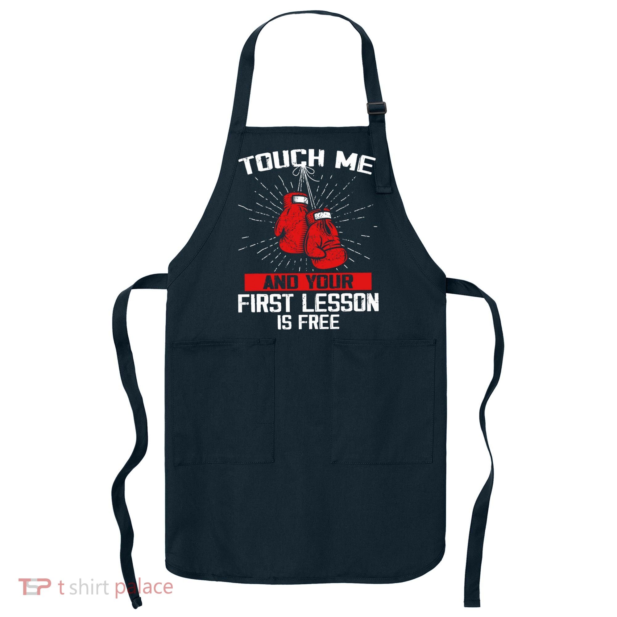 Kick Boxer Boxing Coach Funny Kick Boxing Lover Saying Apron