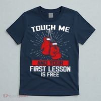 Kick Boxer Boxing Coach Funny Kick Boxing Lover Saying T-Shirt thumb 5