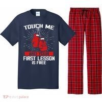 Kick Boxer Boxing Coach Funny Kick Boxing Lover Saying Pajama Set thumb 0