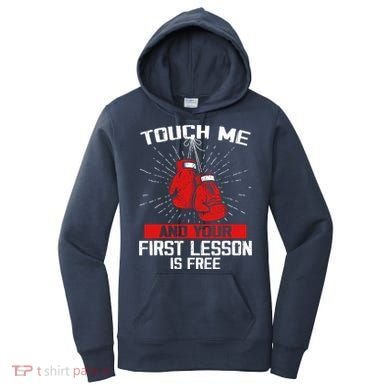 Kick Boxer Boxing Coach Funny Kick Boxing Lover Saying Women's Hoodie