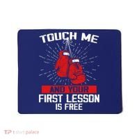 Kick Boxer Boxing Coach Funny Kick Boxing Lover Saying Mousepad thumb 0
