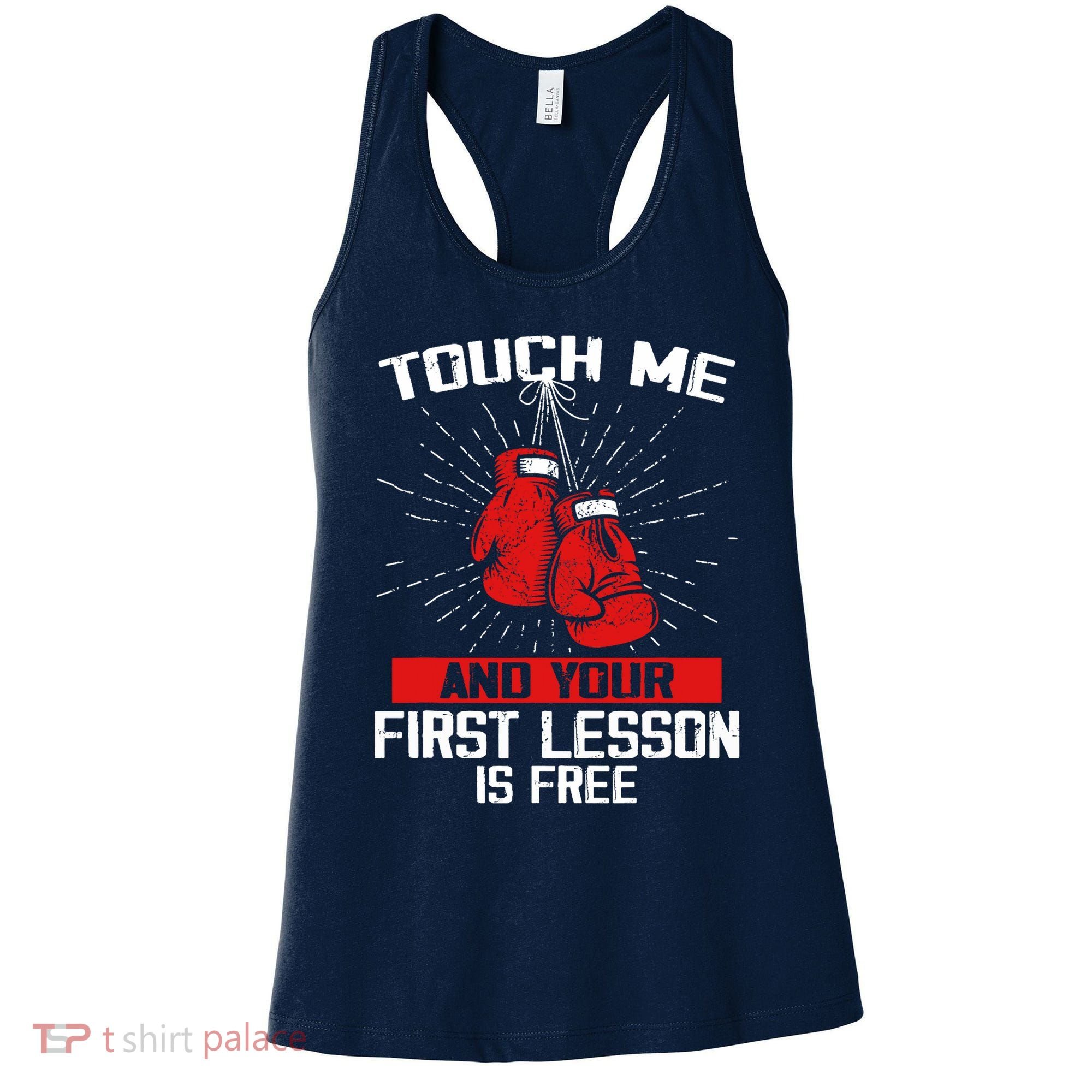 Kick Boxer Boxing Coach Funny Kick Boxing Lover Saying Women's Tank Top