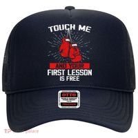 Kick Boxer Boxing Coach Funny Kick Boxing Lover Saying Hat thumb 0