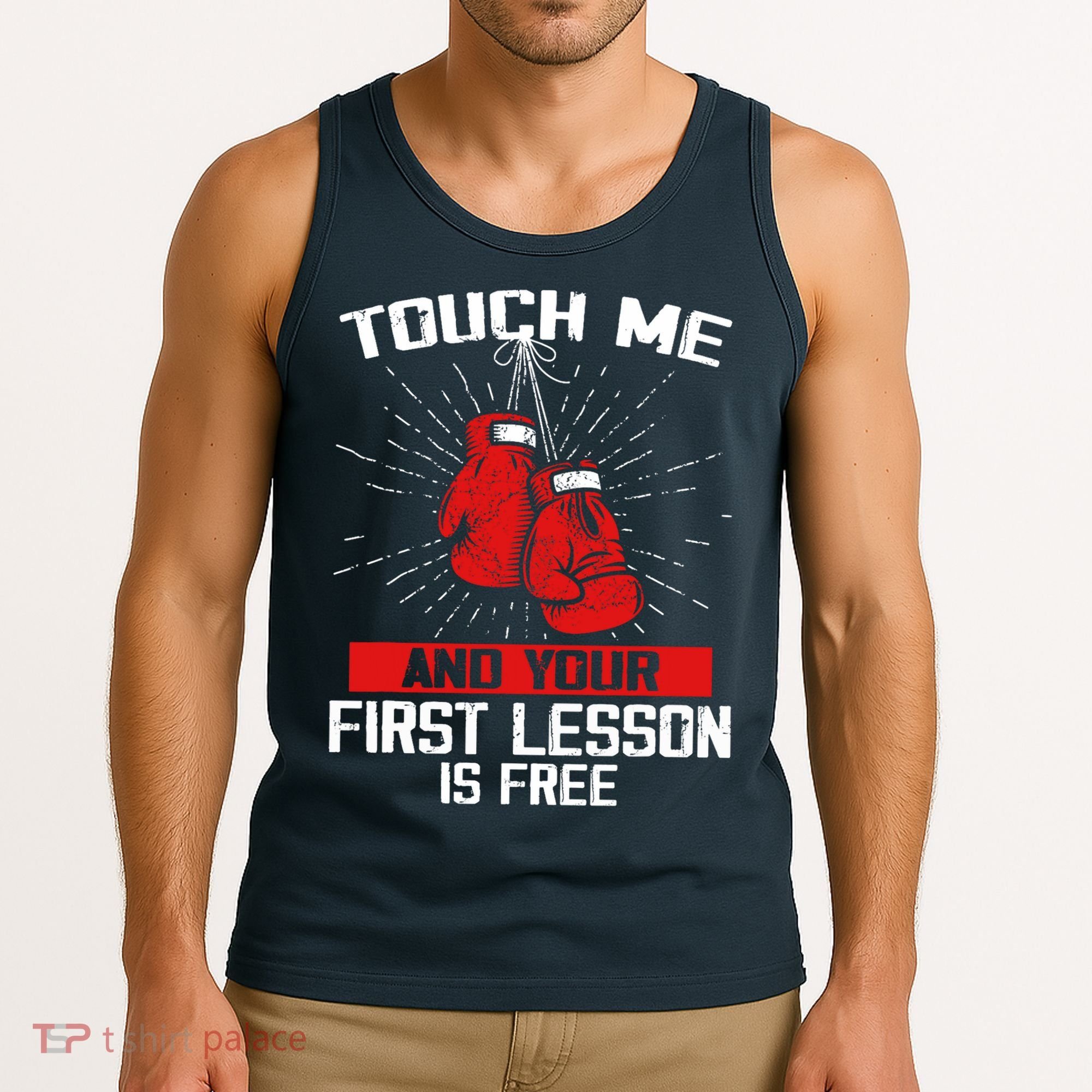 Kick Boxer Boxing Coach Funny Kick Boxing Lover Saying Tank Top