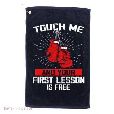 Kick Boxer Boxing Coach Funny Kick Boxing Lover Saying Golf Towel
