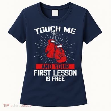 Kick Boxer Boxing Coach Funny Kick Boxing Lover Saying Women's T-Shirt
