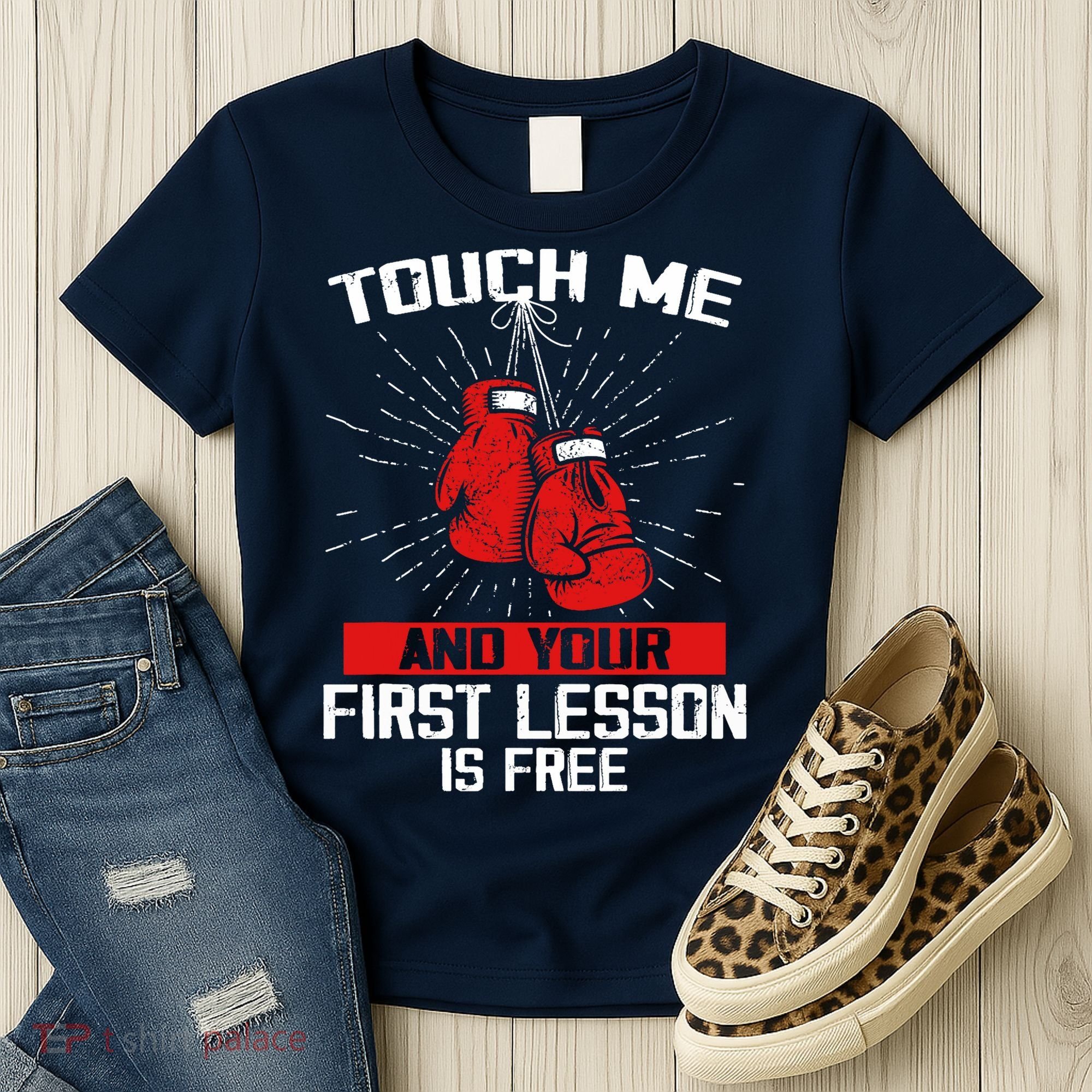 Kick Boxer Boxing Coach Funny Kick Boxing Lover Saying Women's T-Shirt
