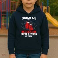 Kick Boxer Boxing Coach Funny Kick Boxing Lover Saying Kids Hoodie thumb 3