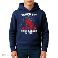 Kick Boxer Boxing Coach Funny Kick Boxing Lover Saying Kids Hoodie thumb 4