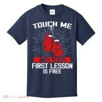 Kick Boxer Boxing Coach Funny Kick Boxing Lover Saying Kids T-Shirt thumb 0