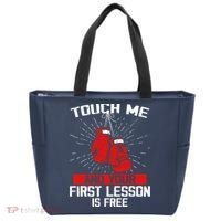 Kick Boxer Boxing Coach Funny Kick Boxing Lover Saying Tote Bag thumb 0