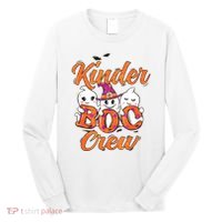 Kindergarten Boo Crew Kinder Crew Funny Teacher Halloween Long Sleeve Shirt thumb 0