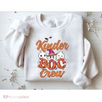 Kindergarten Boo Crew Kinder Crew Funny Teacher Halloween Sweatshirt thumb 2
