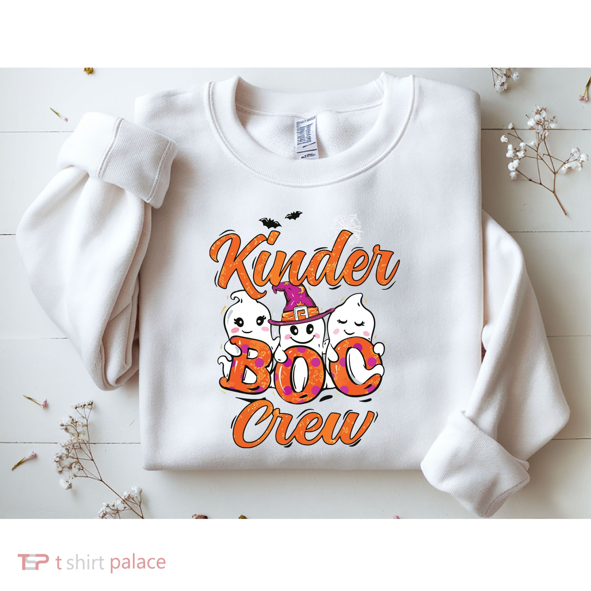 Kindergarten Boo Crew Kinder Crew Funny Teacher Halloween Sweatshirt