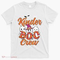Kindergarten Boo Crew Kinder Crew Funny Teacher Halloween T-Shirt thumb 0