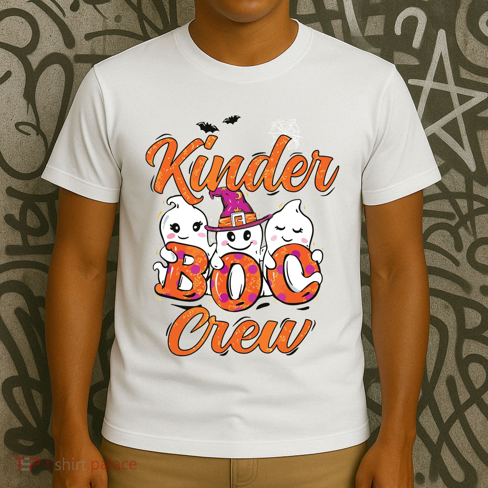 Kindergarten Boo Crew Kinder Crew Funny Teacher Halloween T-Shirt