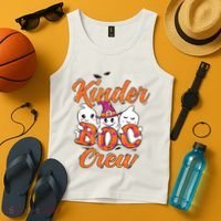 Kindergarten Boo Crew Kinder Crew Funny Teacher Halloween Tank Top thumb 4