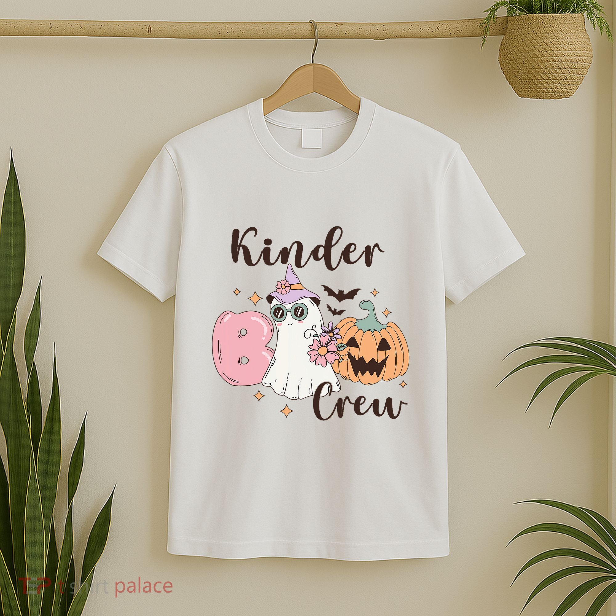 Kinder Boo Crew Kindergarten Boo Crew Kindergarten Halloween T-Shirt
