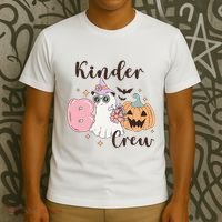 Kinder Boo Crew Kindergarten Boo Crew Kindergarten Halloween T-Shirt thumb 3