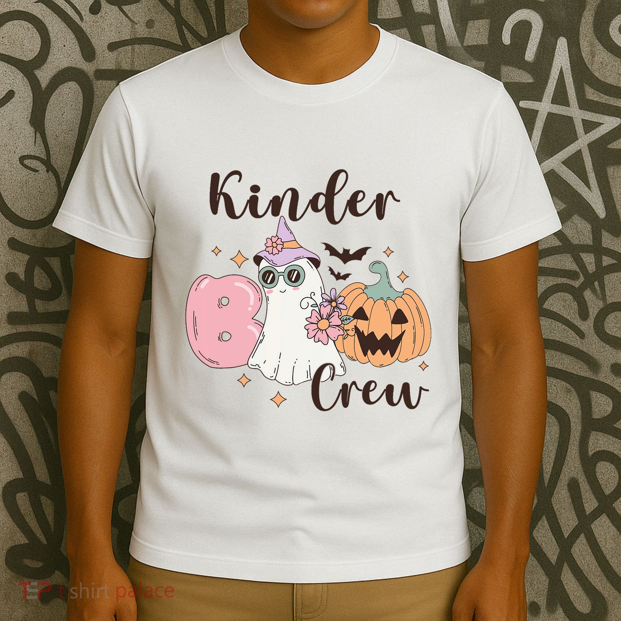 Kinder Boo Crew Kindergarten Boo Crew Kindergarten Halloween T-Shirt
