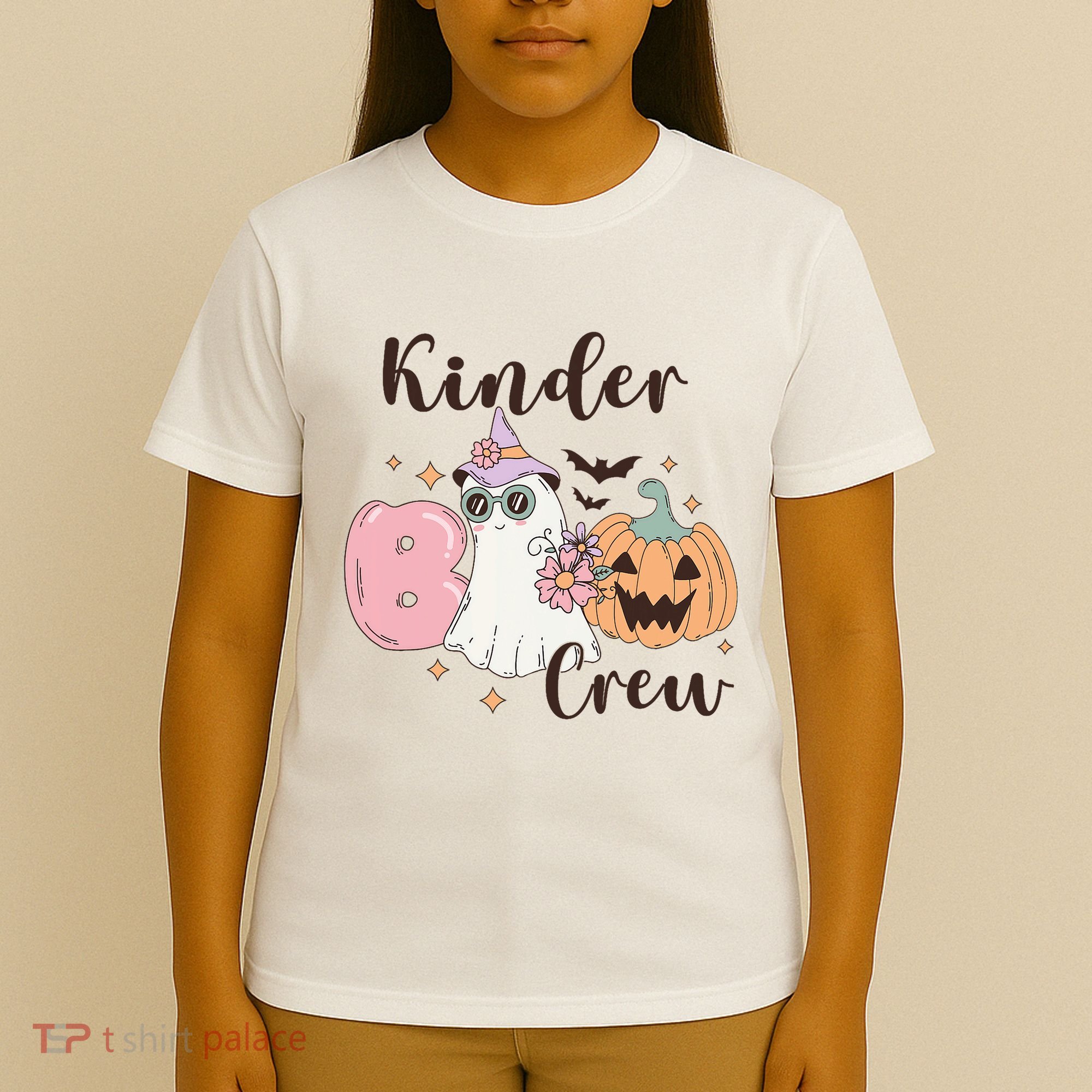 Kinder Boo Crew Kindergarten Boo Crew Kindergarten Halloween T-Shirt