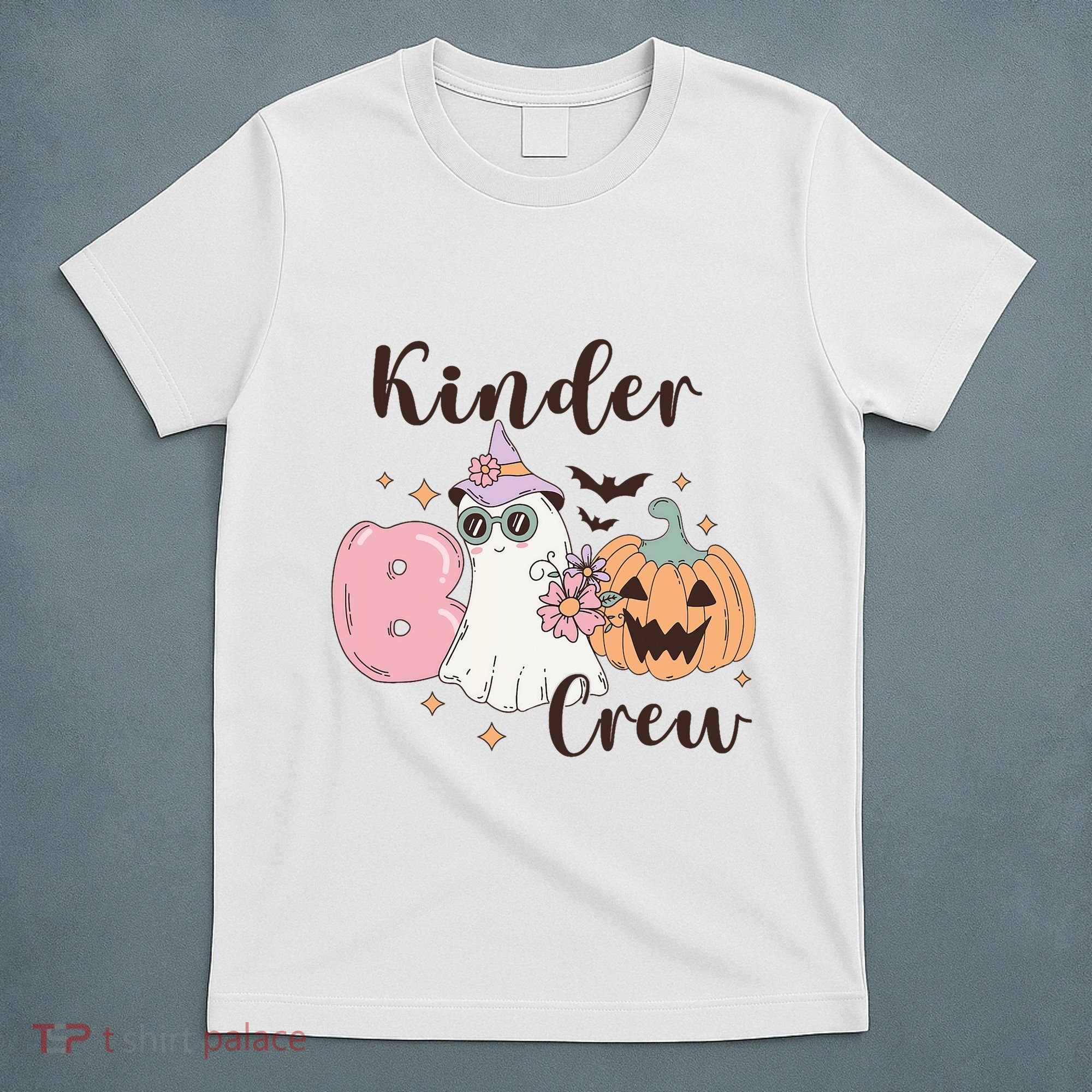 Kinder Boo Crew Kindergarten Boo Crew Kindergarten Halloween T-Shirt