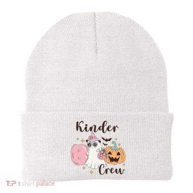 Kinder Boo Crew Kindergarten Boo Crew Kindergarten Halloween Beanie