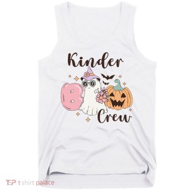 Kinder Boo Crew Kindergarten Boo Crew Kindergarten Halloween Tank Top
