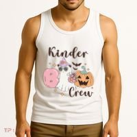 Kinder Boo Crew Kindergarten Boo Crew Kindergarten Halloween Tank Top thumb 3
