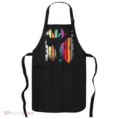 Karate Belt Colors Silhouette Apron