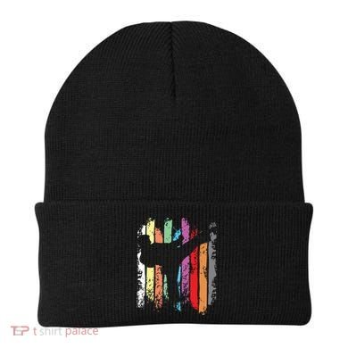 Karate Belt Colors Silhouette Beanie