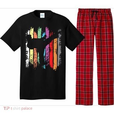 Karate Belt Colors Silhouette Pajama Set