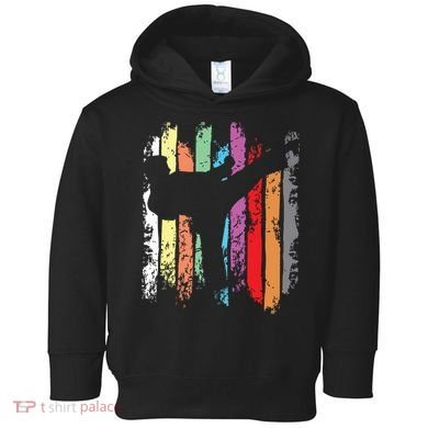Karate Belt Colors Silhouette Toddler Hoodie
