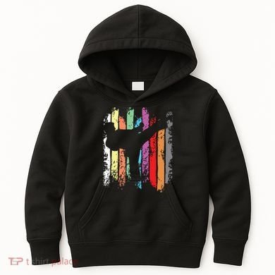 Karate Belt Colors Silhouette Kids Hoodie