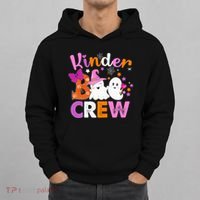 Kinder Boo Crew Kindergarten Teacher Halloween Matching Hoodie thumb 0
