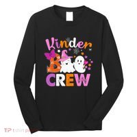 Kinder Boo Crew Kindergarten Teacher Halloween Matching Long Sleeve Shirt thumb 0