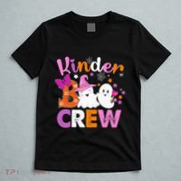 Kinder Boo Crew Kindergarten Teacher Halloween Matching T-Shirt thumb 5