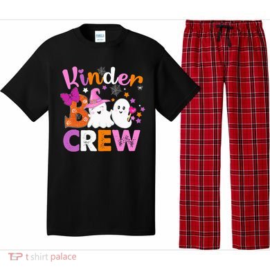 Kinder Boo Crew Kindergarten Teacher Halloween Matching Pajama Set